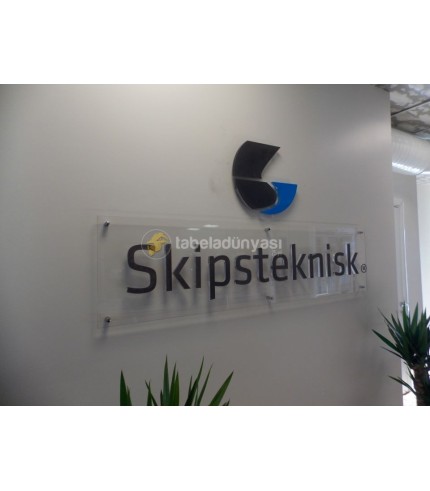 Skipstekniks Pleksiglass Kabartma Kesme Harf Tabela