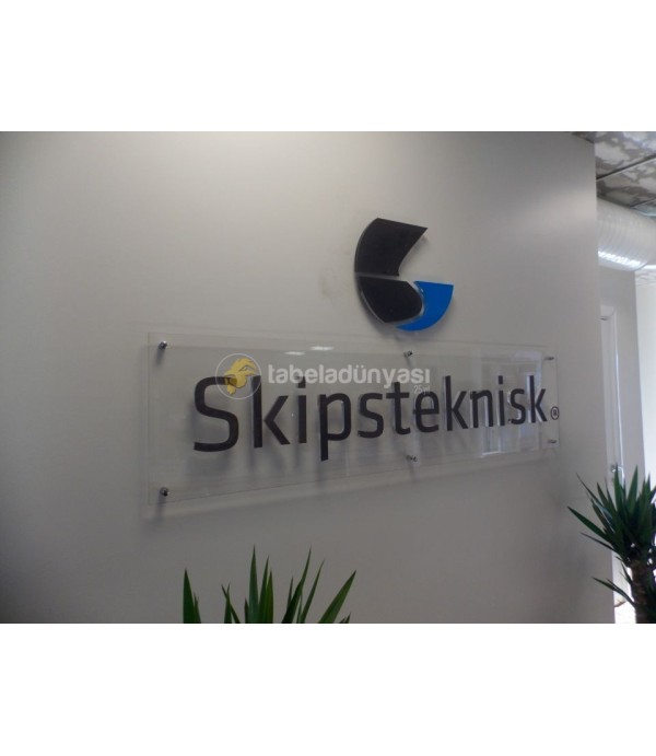 Skipstekniks Pleksiglass Kabartma Kesme Harf Tabela