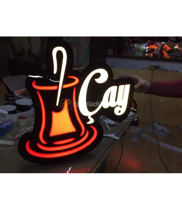 Çay 3D led Tabela İmalat