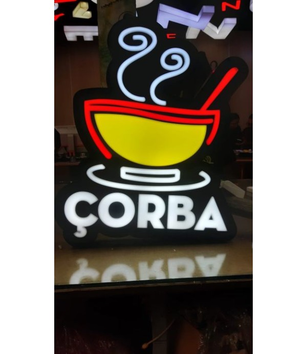 Çorba 3D led tabelalar