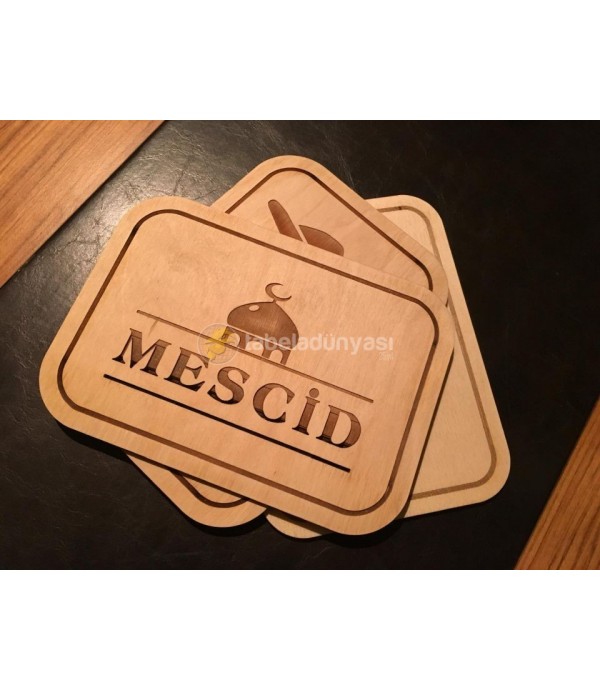 Mescit Ahşap Lazer Yakma