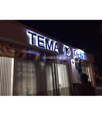TemaDent Endirek Led Aydınlatma Çatı Tabela