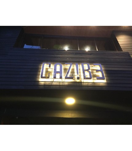 Cazibe Endirek led Aydınlatma Gold Krom Kutu Harf