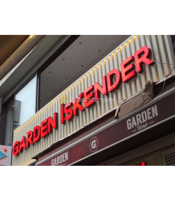 Garden İskender Şişli  Işıklı Kutu Harf Tabela