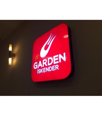 Garden İskender Şişli İç mekan  Işıklı Tabela