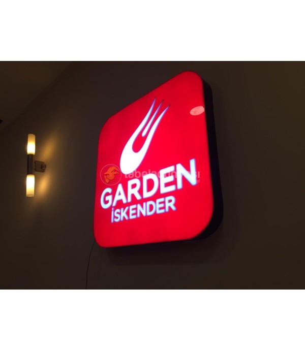 Garden İskender Şişli İç mekan  Işıklı Tabela