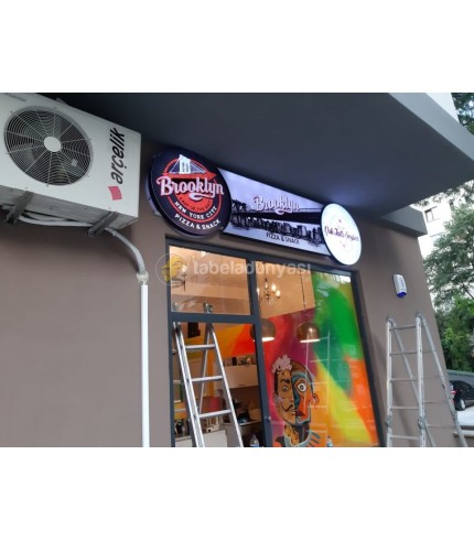 Brooklyn Pizza Snack Işıklı Tabela