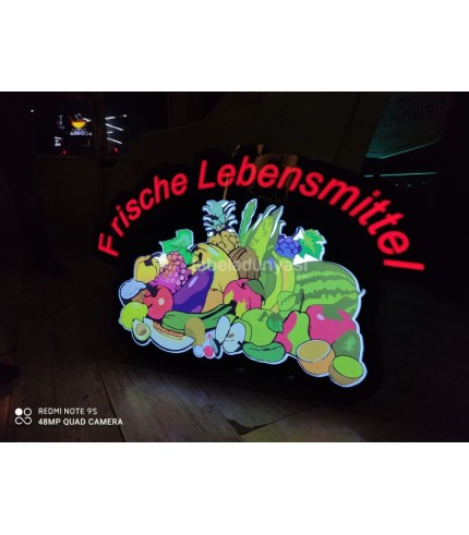 Almanya Hilal Market  3D Led Tabela (Neon Etkili Tabela)