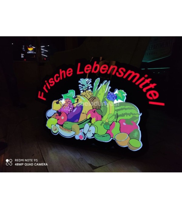 Almanya Hilal Market  3D Led Tabela (Neon Etkili Tabela)