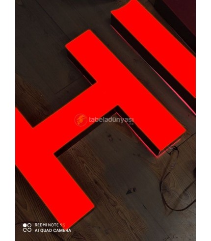 Almanya Hilal Market Işıklı Kutu Harf Tabela