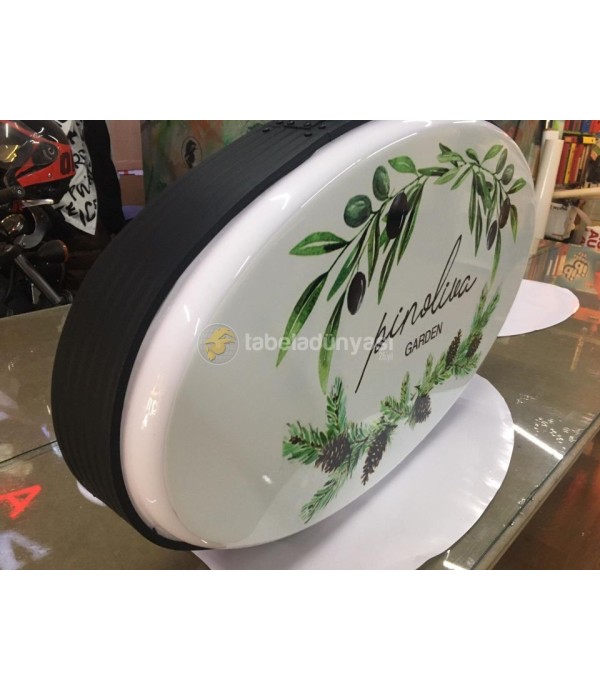 Pinoliva Garden Işıklı Elips Hazır Tabela