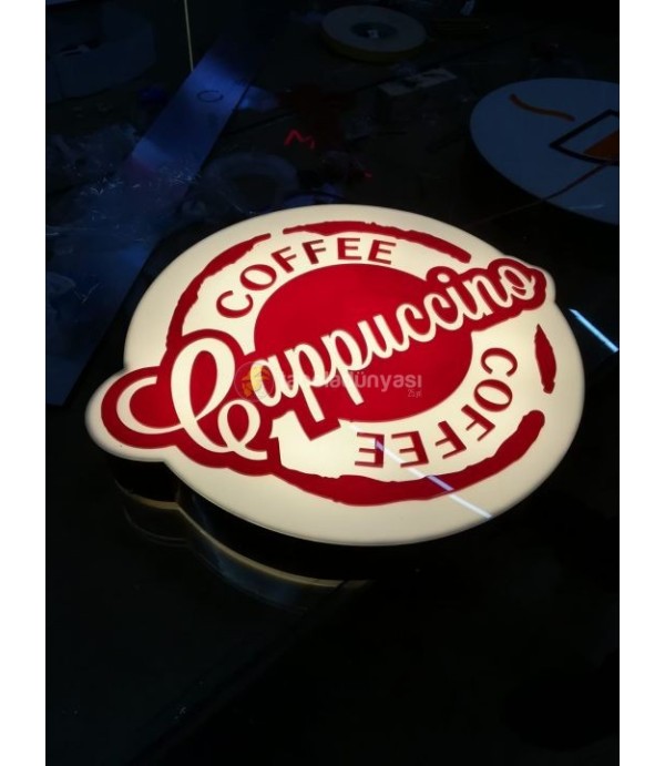 Cappuccino Coffee  3D Led Tabela imalatı