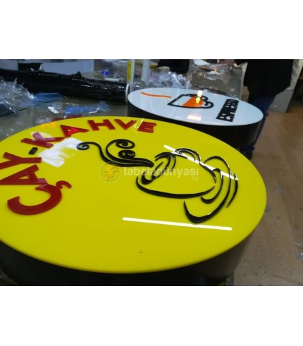 Çay Kahve  3D Led Tabela (Neon Etkili Tabela) imalatı