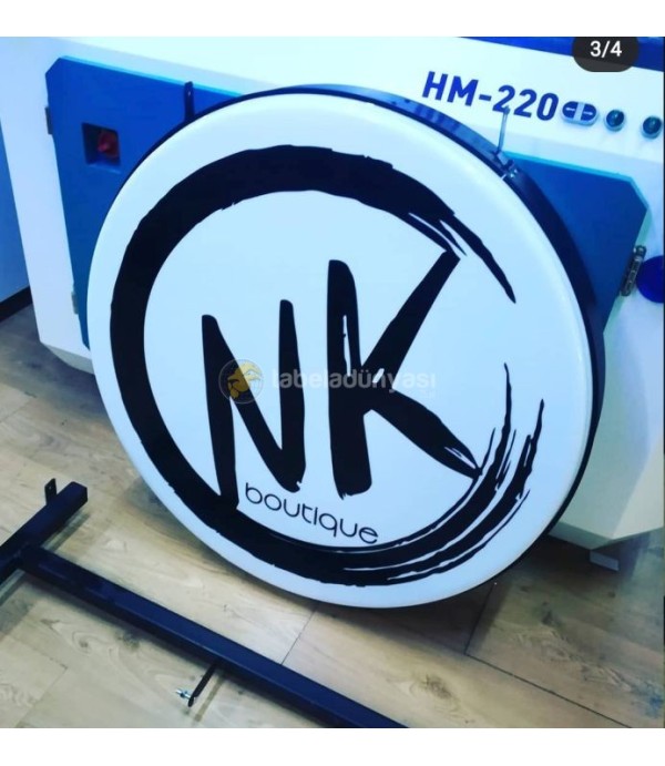 NK Boutiqe Çİft Taraflı Daıre Hazır Tabela