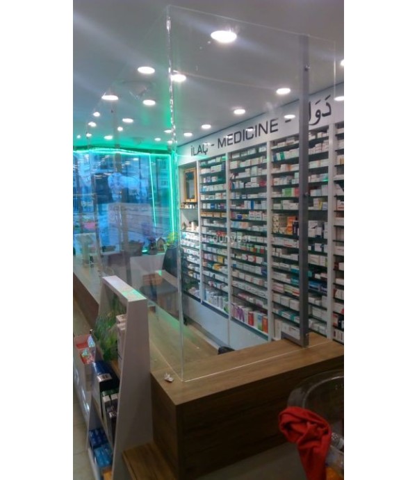 Taksim Yıldız Eczanesi Virus Koruma Pleksi Seperatör