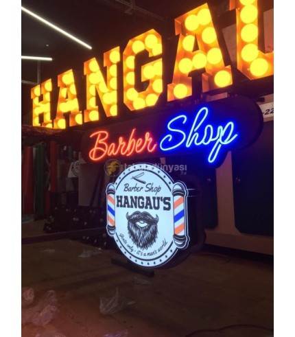 Almanya Hangau's Barber Shop Ampul Tabela
