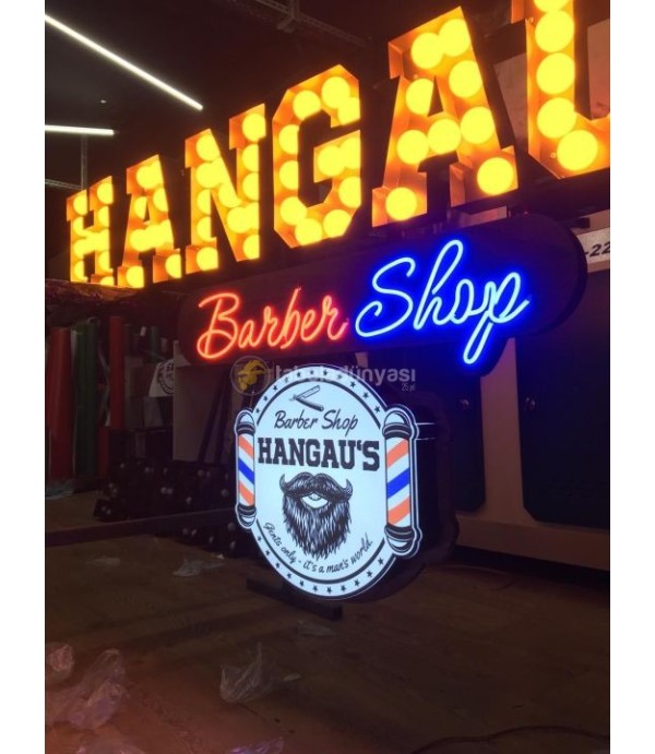 Almanya Hangau's Barber Shop Ampul Tabela