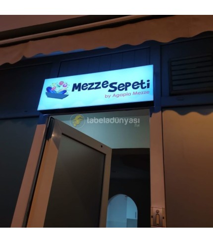 Meze Sepeti Işıklı Tabela