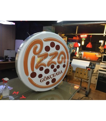 Pizza Gökçeada Işıklı Hazır Daire Tabela