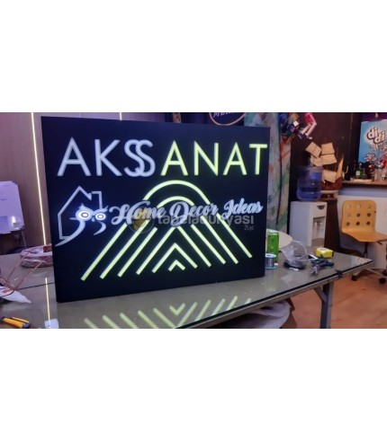 Aksanat Işıklı Tabela