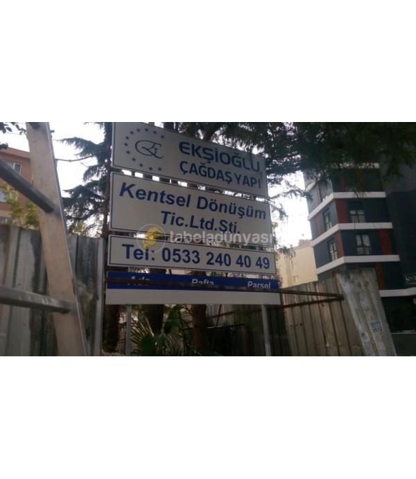 Ekşioğlu Çağdaş Yapı İnşaat Tabelası