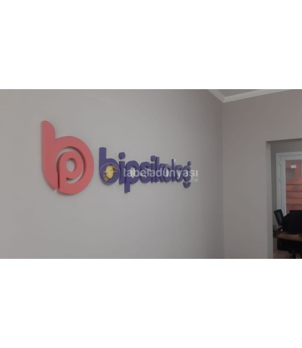 Bipsikolog Aluminyum Işıksız kutu harf