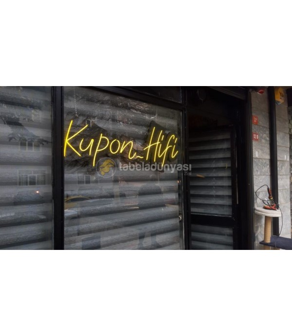 Kupon Hifi Neon Hortum led tabela