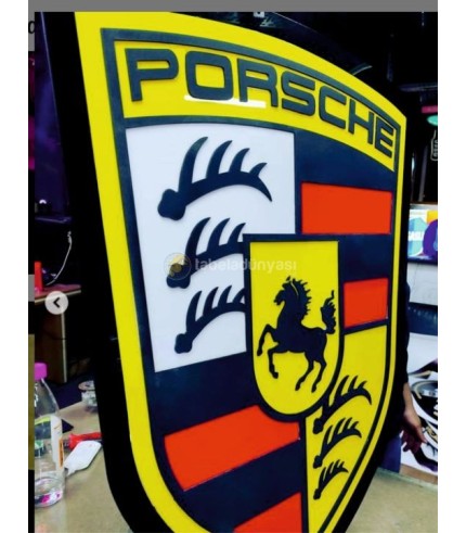 Porsche Işıklı Tabela