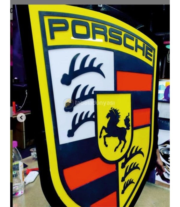 Porsche Işıklı Tabela