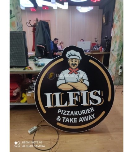 Iflis Pizza Almanya Işıklı Logo