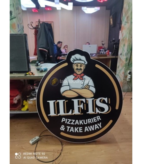 Iflis Pizza Almanya Işıklı Logo