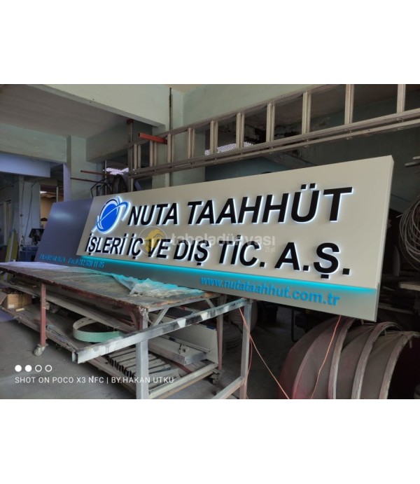 Nuta Taahüt İşleri Işıklı Tabela