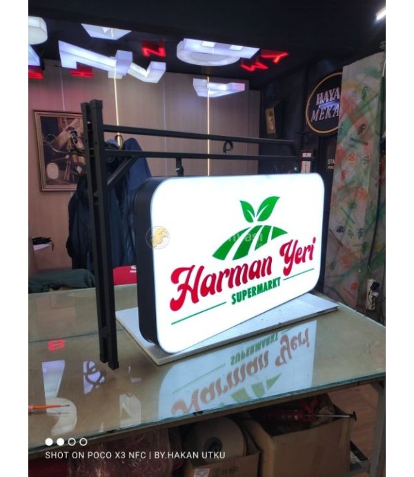 Tabela Harman Yeri Almanya Çift taraflı Fener Tabela