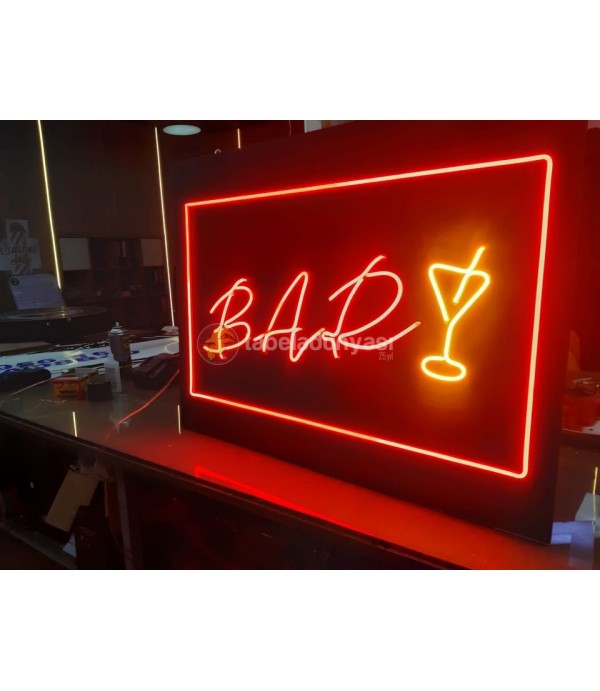 Bar neon hortum led tabela