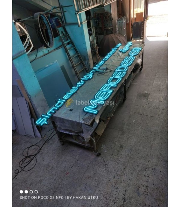 Mercedes Neon hortum Led Tabela