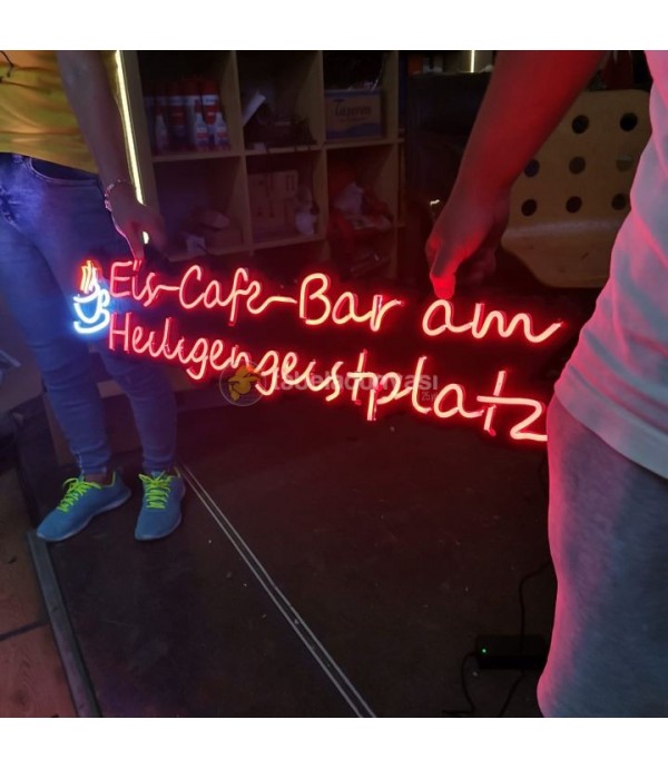 Eis Cafe Avusturya neon Hortum LED Tabela