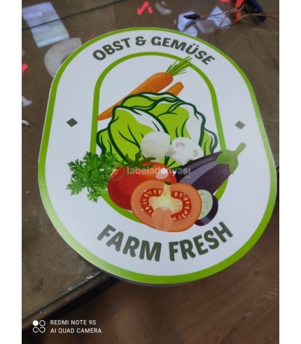 Şarküteri logo Yurt dışı ışıklı kutu