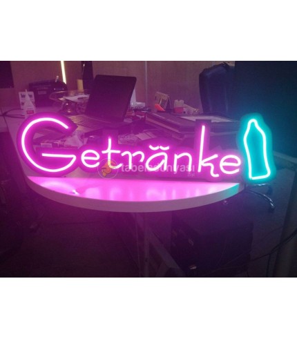 Getranke Almanya neon hortum LED tabela
