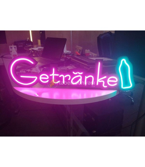 Getranke Almanya neon hortum LED tabela