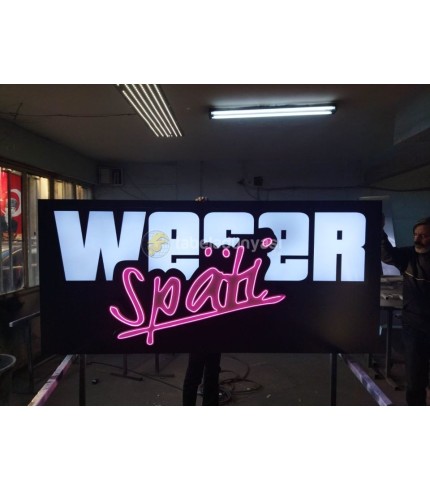 Weser spati Almanya Işıklı kutu harf tabela