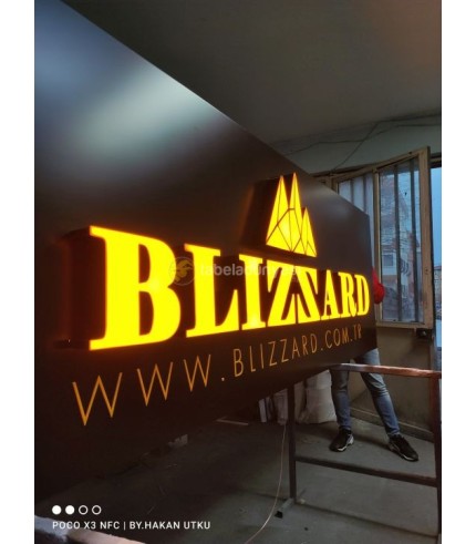 Blizzard Işıklı kutu harf tabela
