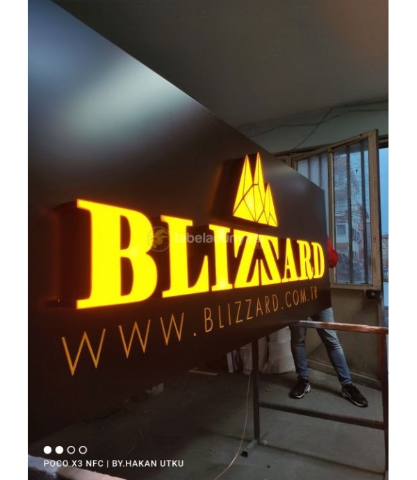 Blizzard Işıklı kutu harf tabela