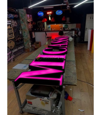 Mıcasso Barbier Almanya rgb LED kutu harf tabela