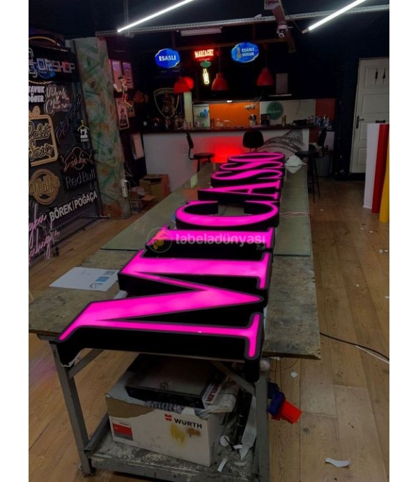 Mıcasso Barbier Almanya rgb LED kutu harf tabela
