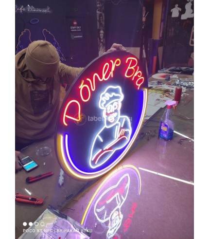 Döner Bra Almanya neon hortum led tabela