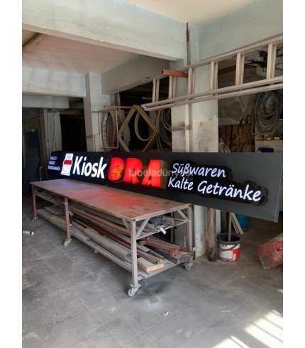 Kiosk Bra Almaya Işıklı tabela