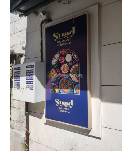 Suad restaurant ışıklı tabela