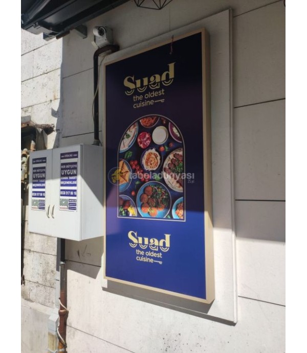 Suad restaurant ışıklı tabela