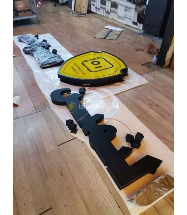 Libya endirekt aluminyum kutu harf tabela