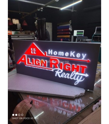 Align right realty Amerika Işıklı Tabela